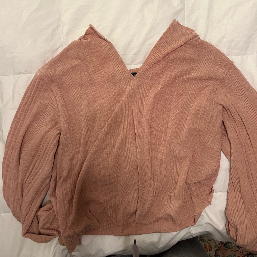 Pink long sleeve sweater
